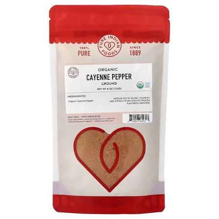 Organic Cayenne Pepper Powder, 226 g