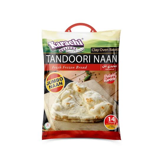Case Karachi Tandoori Naan Jumbo, 8x14x125 g