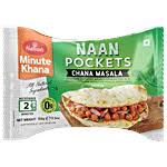 Haldiram's Minute Khana Chana Masala Naan Pockets 5.5 oz