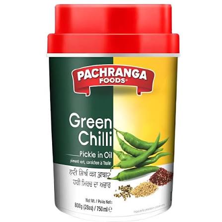Pachranga foods Green Chilli Pickle 750 ml