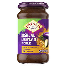 Patak's Original Medium Brinjal Eggplant Pickle 11 oz