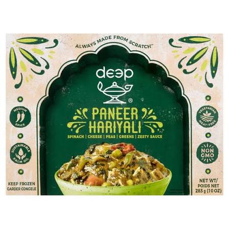 Deep Mirch Masala Paneer Hariali : 10 oz