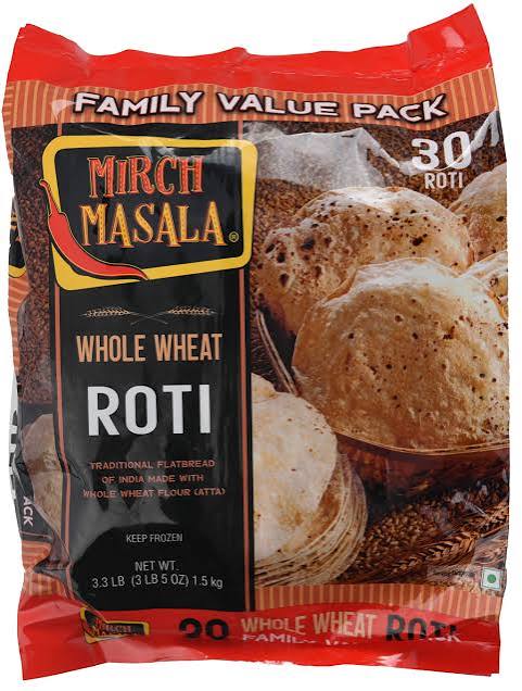 Mirch Masala Whole Wheat Chapati, 30 Pcs