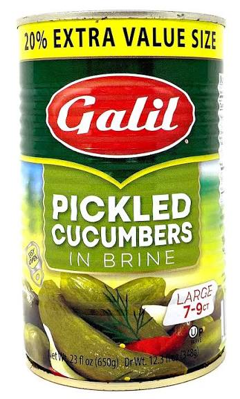 Galil Pickled Cucumber In Brine : 650 g
