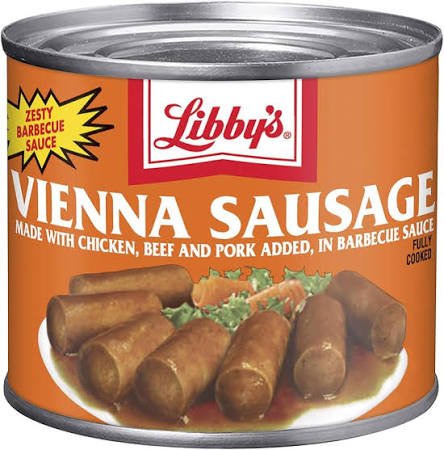 Libby's Vienna Sausages With Barbecue Sauce, Canned Sausage, 4.6 oz.