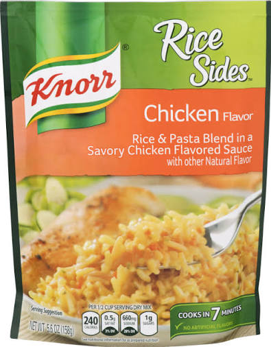 Knor chicken flavour rice and pasta blend 158 g