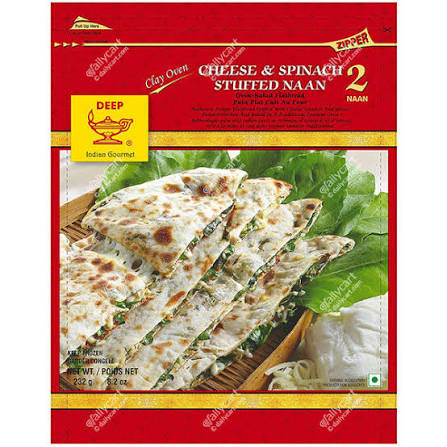 Deep Cheese & Spinach Stuffed Naan 8.2 oz