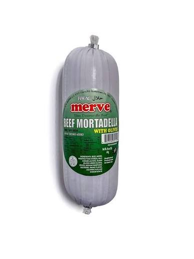 Merve Beef Mortadella with Olives 16oz