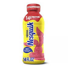 Nestle Nesquik Strawberry Flavored Milk 14 oz