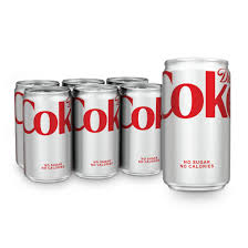 Diet Coke Soda Mini Cans 6 pcs