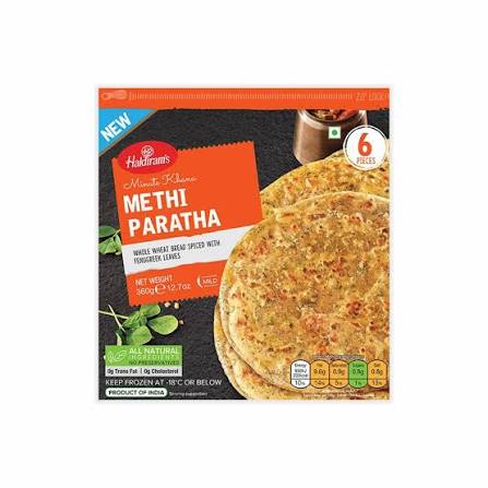 Haldiram Methi Paratha, 6pcs
