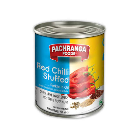Pachranga Foods Red chilli Stuffed Pickle 800g (750 ml)