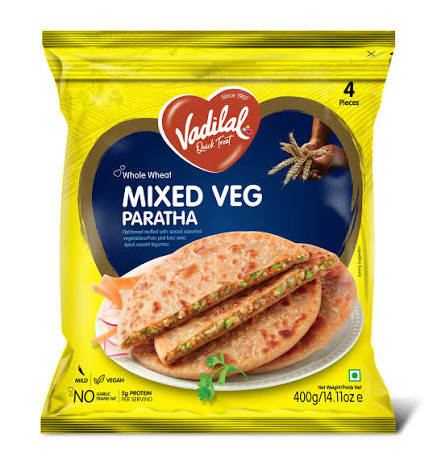 Mixed Veg Paratha : 4pcs