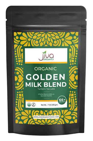 Jiva Organics Turmeric Tea Latte Golden Milk Blend 200 g