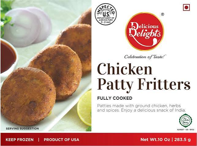 Delicious Delights Chicken Patty Fritters 10oz