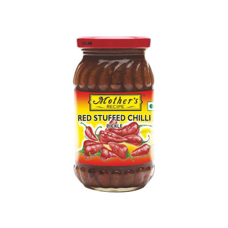 Mothers Stuffed Red Chilli Pickle, 500 g