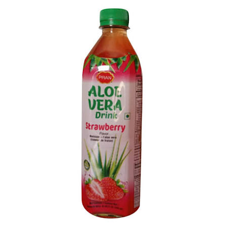 Pran Aloe Vera Drink Strawberry 500 ml