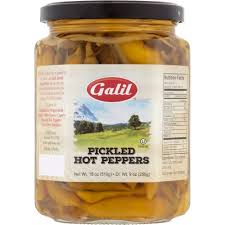 Galil Pickled Hot Peppers 18 oz