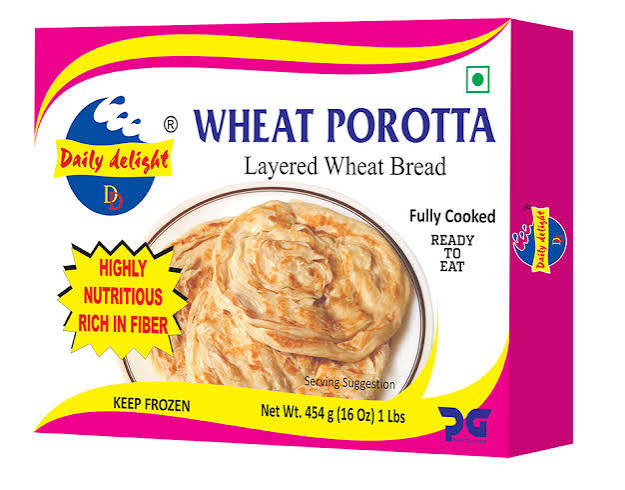 Daily Delight Wheat Porotta 16 oz