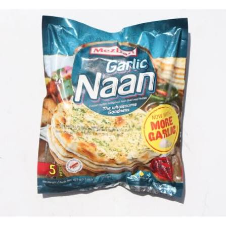 Mazban Garlic Naan : 5 Pieces