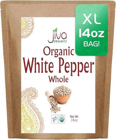 Jiva White Pepper Whole 14 oz