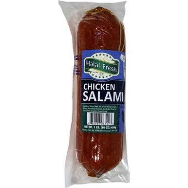 Halal Fresh Chicken Salami : 1 lbs