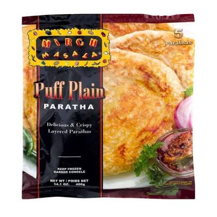 Mirch Masala Puff Plain Paratha 14.1 oz
