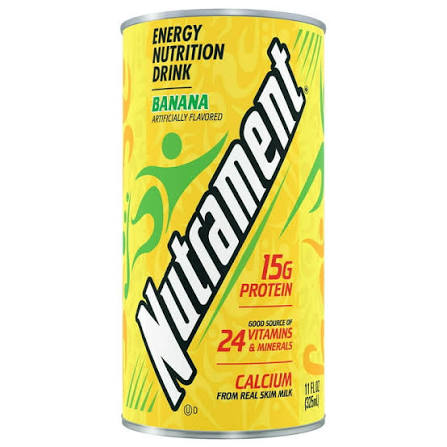 Nutrament Banana Nutrition Drink, Energy Drink With Vitamins, Minerals And Protein, 12 Fl Oz Can