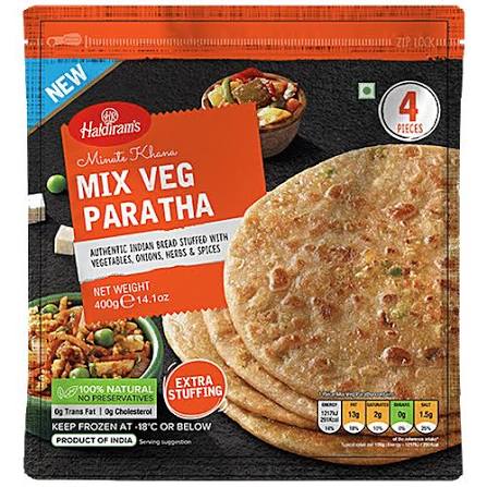 Haldiram's Minute Khana Mix Veg Paratha 400 g
