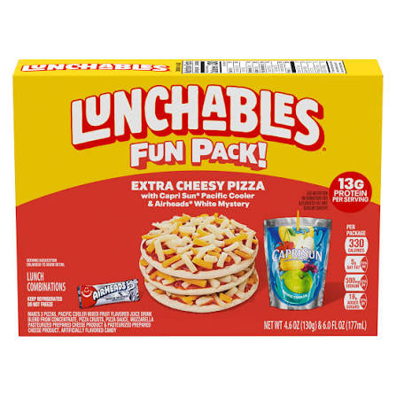 LUNCHABLES EXTRA CHEESY PIZZA 4.6 OZ