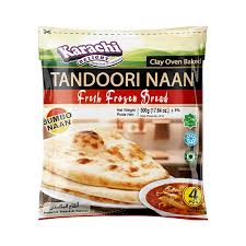 Karachi Delight Tandoori Naan Jumbo Size: 4 Pcs