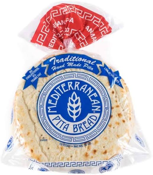 Mediterranean Pita Bread White 10 pcs