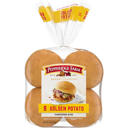 Pepperidge Farm Golden Potato Hamburger Buns 15 oz
