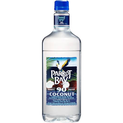 Parrot Bay Coconut Rum, 750ml Plastic Bottle, 90 Proof