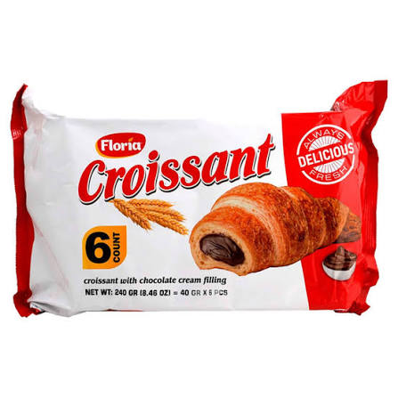 Floria Croissant With Chocolate Cream Filling 8.47 oz