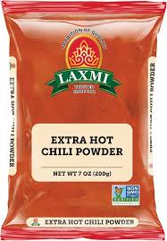 Laxmi Traditional Indian Spicy Red Chili Powder Extra Hot 7 oz