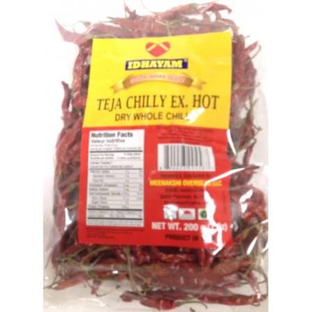 Idhayam Teja Extra Hot Dry Whole Chilli 200 g