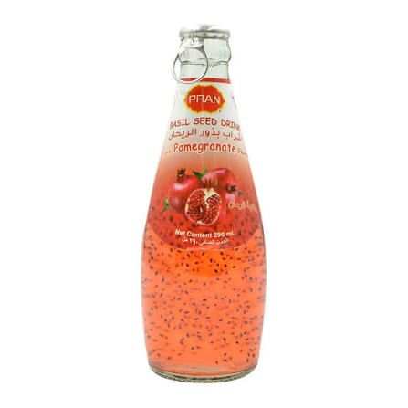 Pran Basil Seed Drink Pomegranate 10.2 Fl Oz