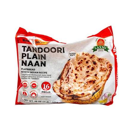 Laxmi Tandoori Plain Naan 3 lb