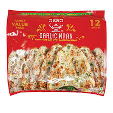 Case Deep Garlic Naan Family Pack, 12pcs X8