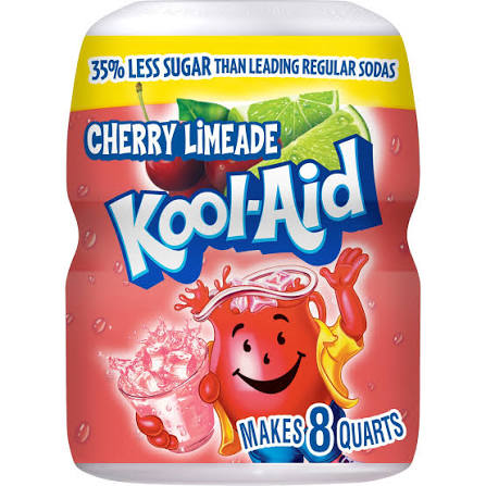 Kool-aid Sugar-sweetened Cherry Limeade Artificially Flavored Powdered Soft Drink Mix, 19 oz Canister