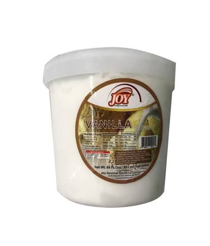 Joy Vanilla Ice Cream 64 Fl Oz