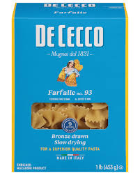 Dececco Farfalle Bronze Drawn Slow Drying Pasta 1 lb