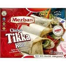 MEZBAN CHIKEN TIKKA ROLL : 3 pc