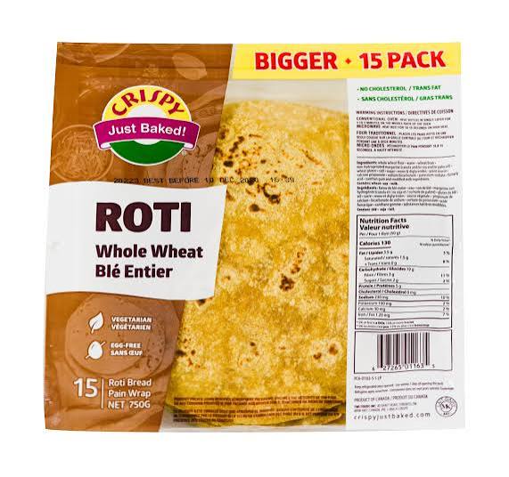 Crispy Whole Wheat Roti 26.45 oz