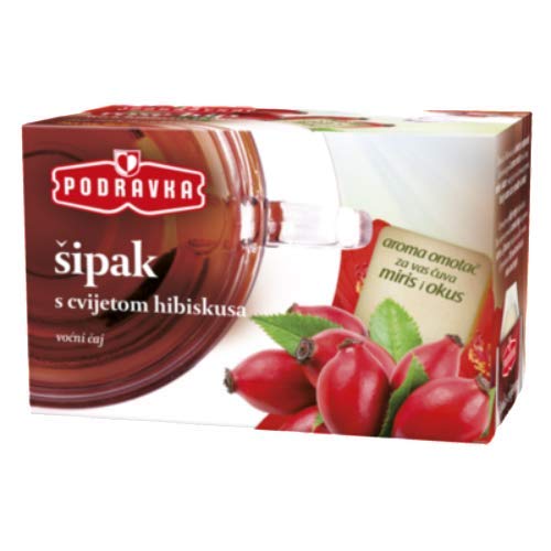 Podravka rosehip&hibiscus tea:60gm