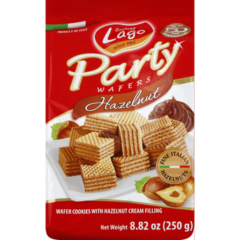 Lago party wafer hazelnut -250g