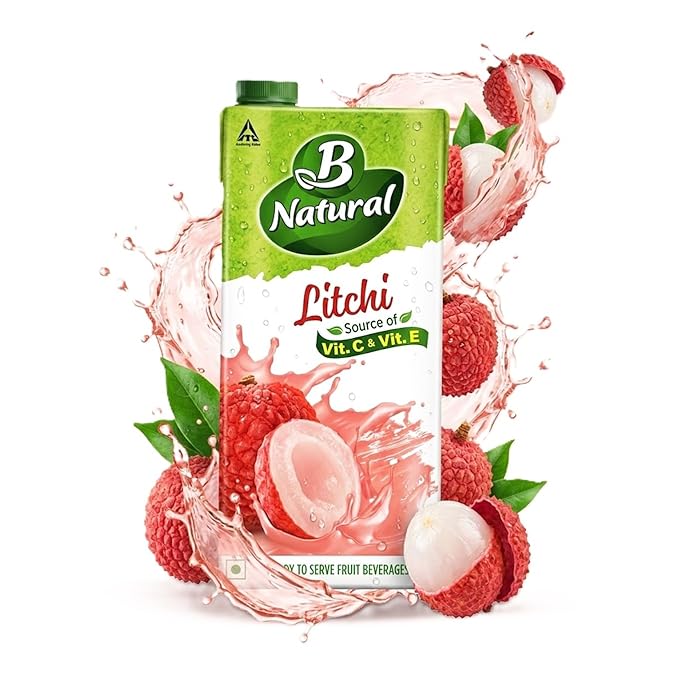 B Natural Litchi : 1 Ltr