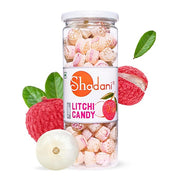 Shadani Litchi Candy - 230g (Litchi Flavour) | Fruit Candy for Kids and Adults | Exotic Lychee Flavored Sugar-Boiled Hard Candies | Nostalgic Indian Treat