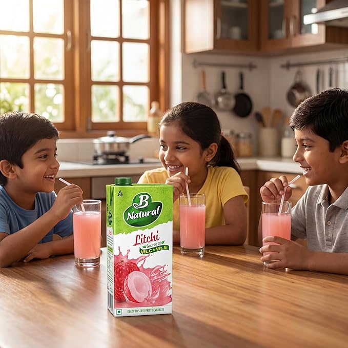 B Natural Litchi : 1 Ltr